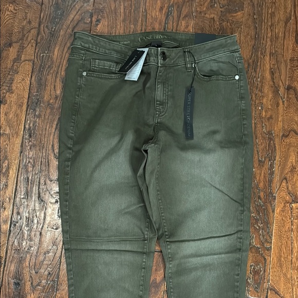 Lane Bryant Mid Rise Supper Stretch Olive Green Jean 14 NWT - Picture 3 of 15
